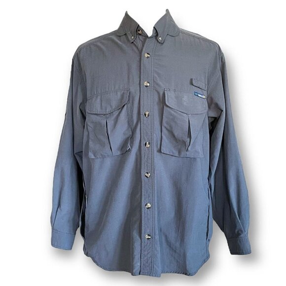 ExOfficio Mens Gray Vented Shirt Sz XL Hiking Camping Fishing Outdoor Gorpcore - Picture 2 of 7